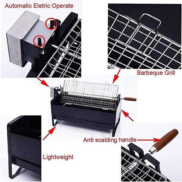 foldable grill rotating grill electric grill details