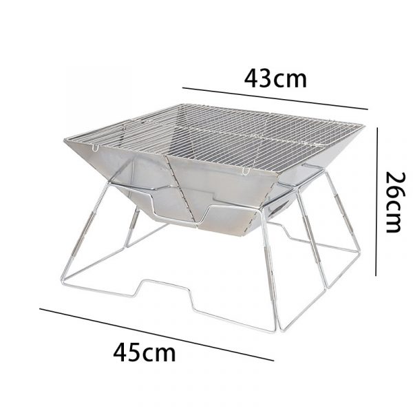 foldable grill size