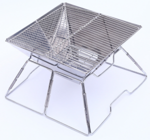 foldable grill with stand frame