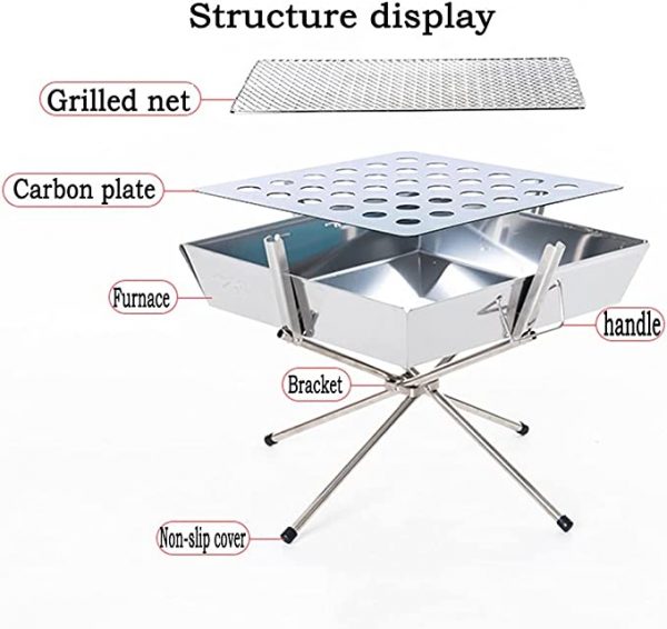 outdoor grill, portable grill details