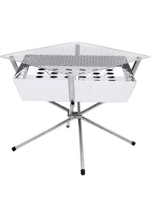 unique design foldable grills with cross base stand support