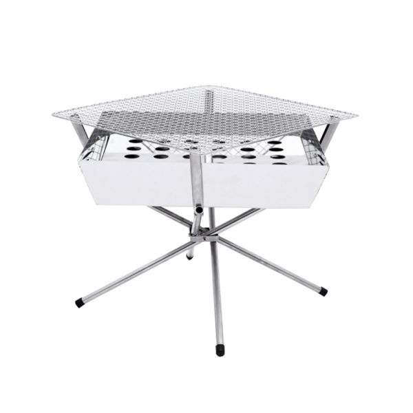 unique design foldable grills with cross base stand support