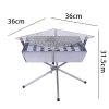 outdoor foldable grill with detailed size