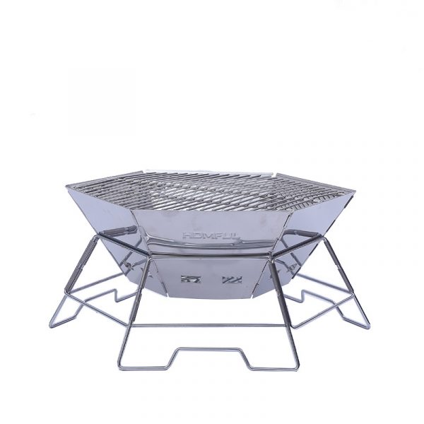 foldable grills, outdoor grill, hex design portable grill