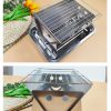 barbeque grill, foldable outdoor grill, folding camping grill