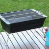 Outdoor foldable stainless steel barbeque gill