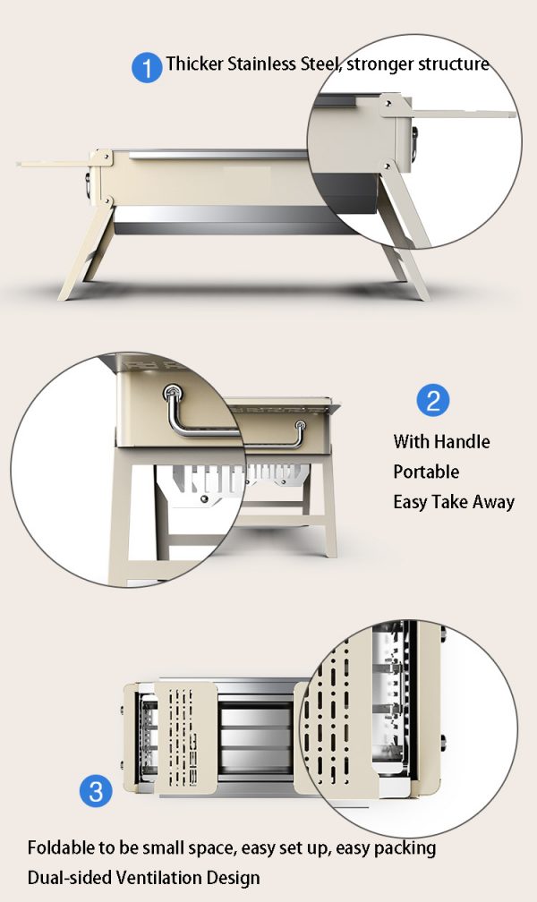 Compact BBQ grill, Grill for small spaces,