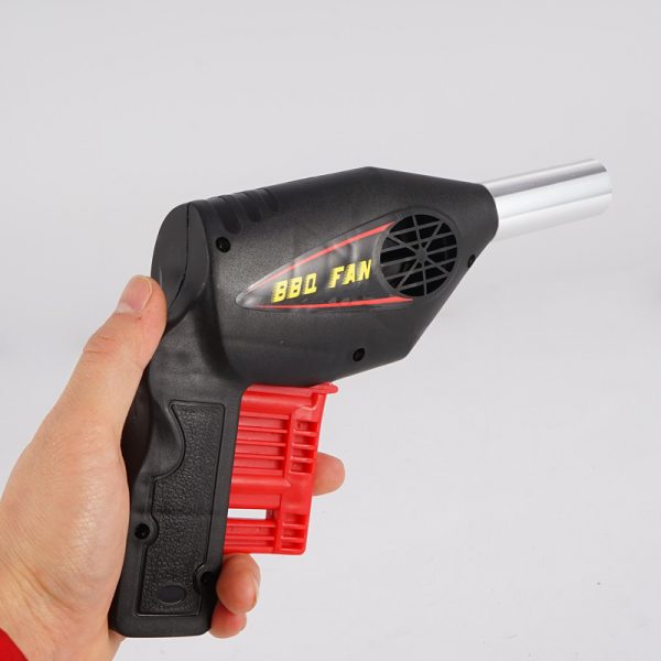 Portable grill fire starter, Wind-powered fire kindler,