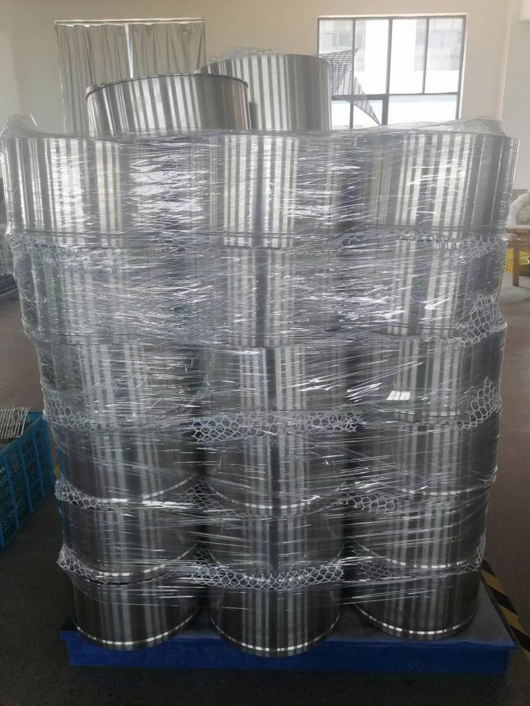 outdoor BBQ grills production site, round grills production