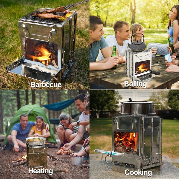 outdoor stove with multi functions and applications