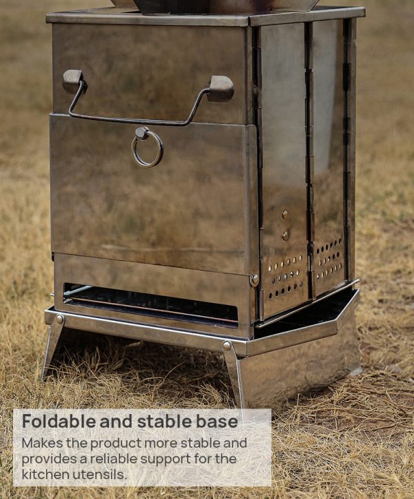 outdoor stove with a base stand, barbeque grill with a base stand to be more sturdy