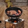 outdoor stove, foldable grill in application, barbeque grill