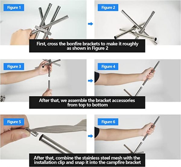 stainless steel cross base barbeque stove installation instruction user's manual