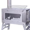 stainless steel camping furnace, foldable camping furnace